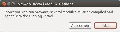 vmware kernel modul updater
