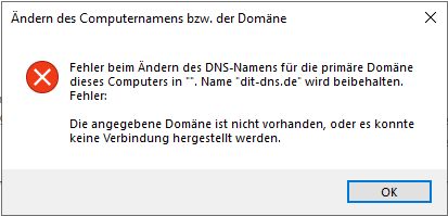 domainjoin error