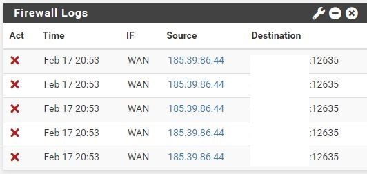 firewall eingehender anruf