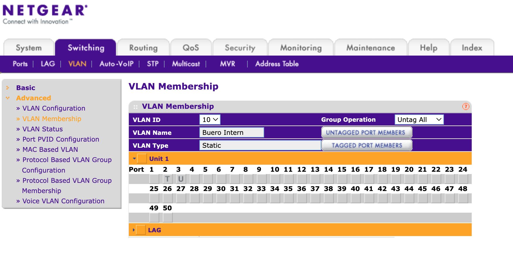 vlan-membership10