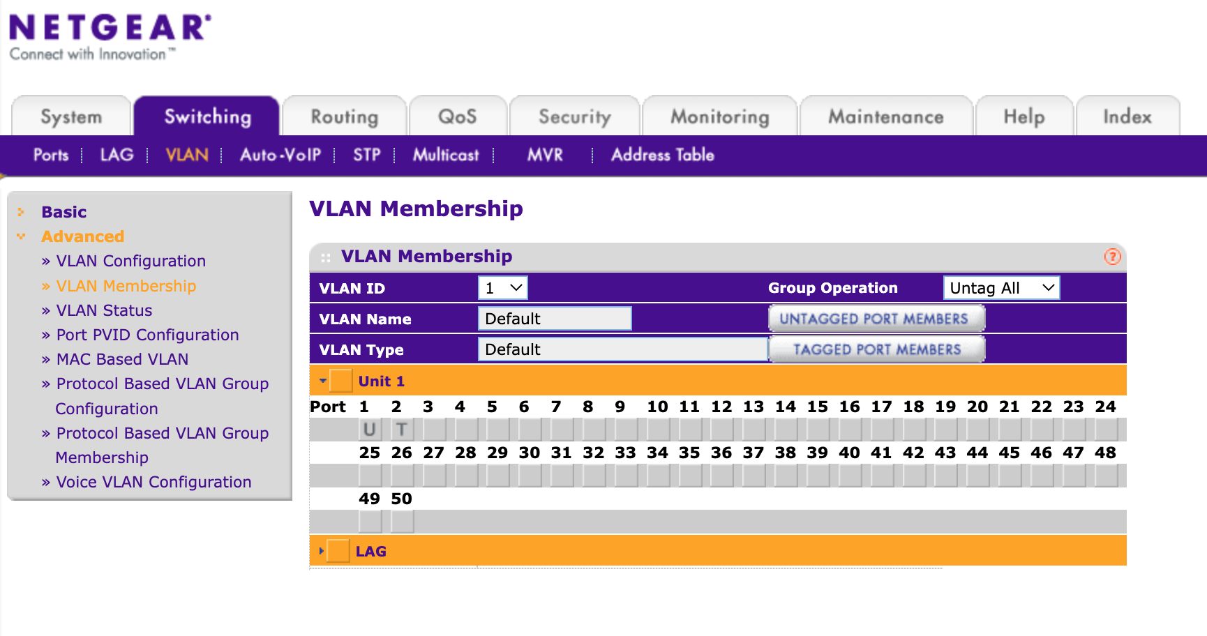 vlan-membership1