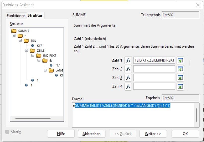 matrixfehler