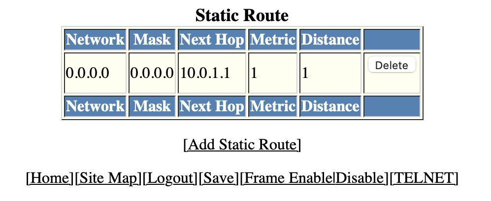 static route