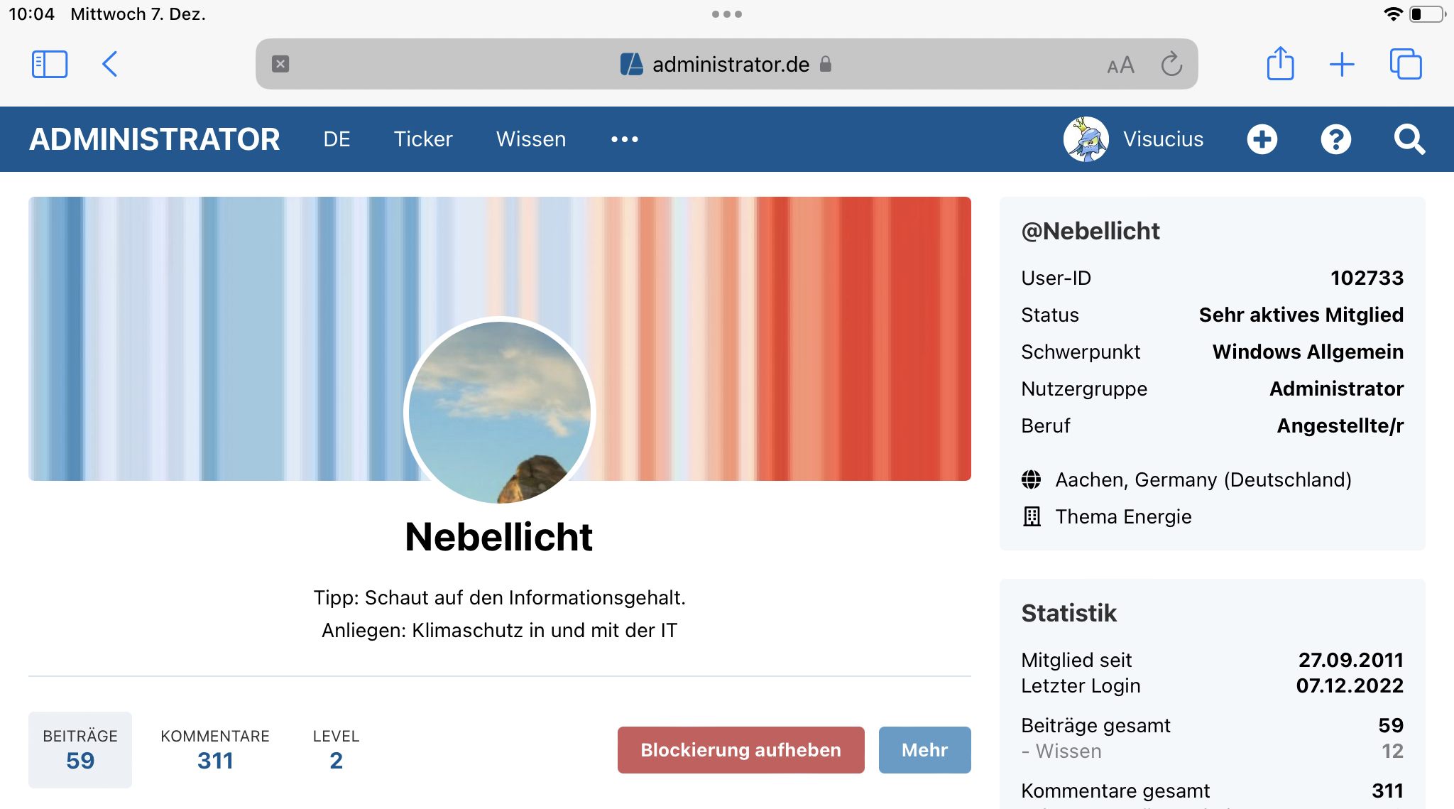 nebellicht - profil - administrator