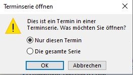 terminserie öffnen