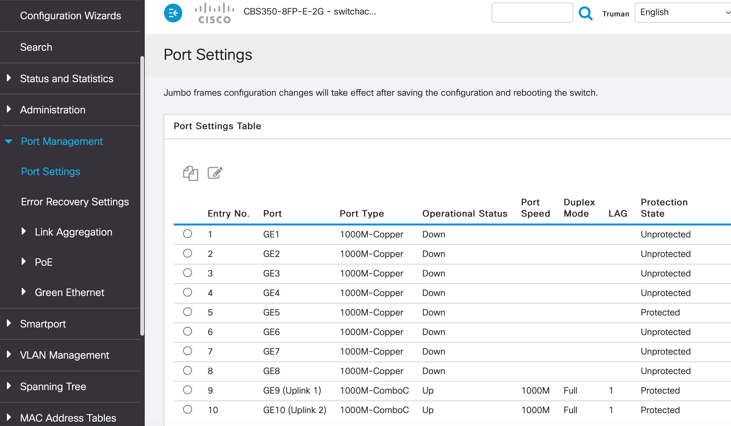 cisco-cbs350-8fp-portsettings