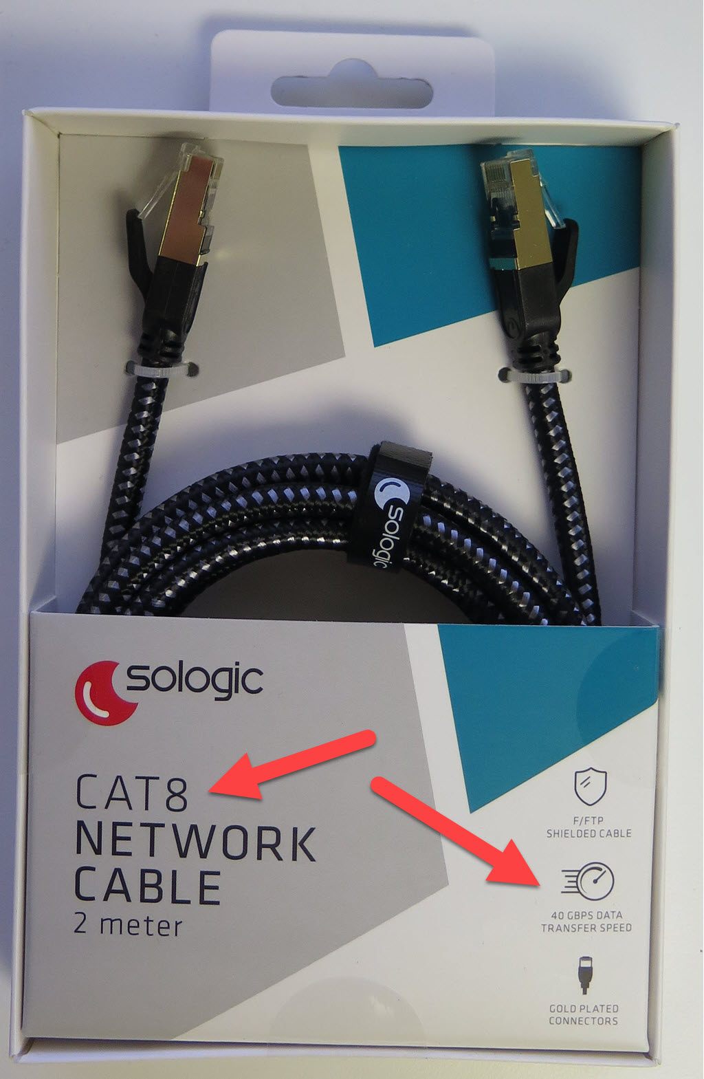 sologic cat8.2 patchcabel