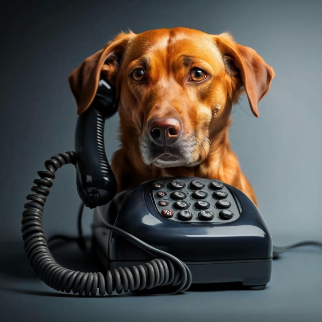 dog_on_a_telephone_but_get_no_signal