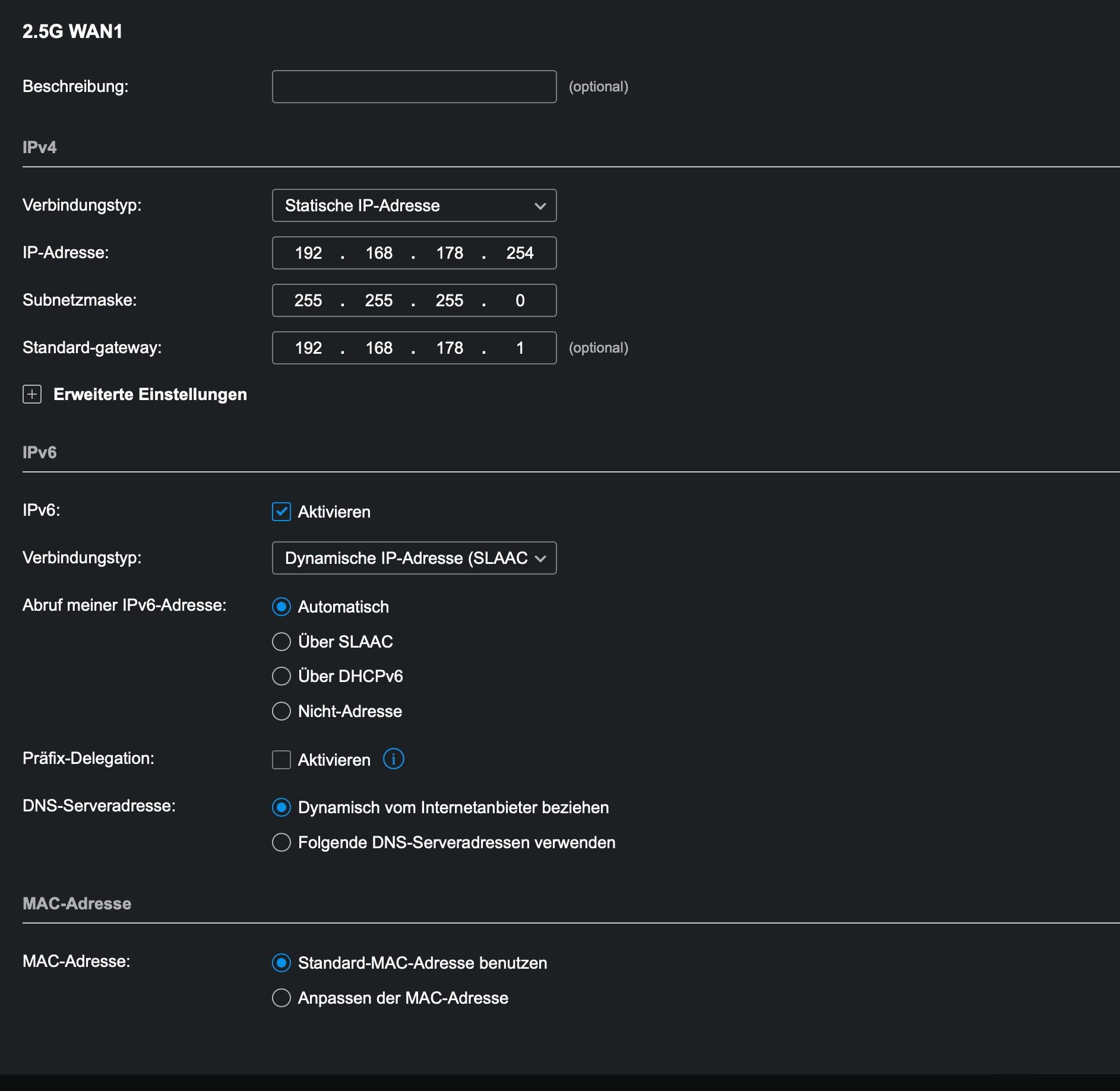 screen omada controller wan