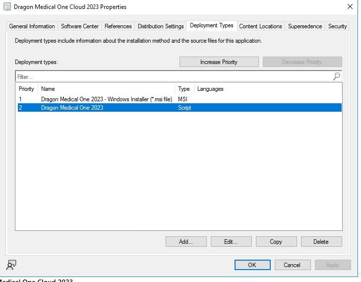 sccm deployment type