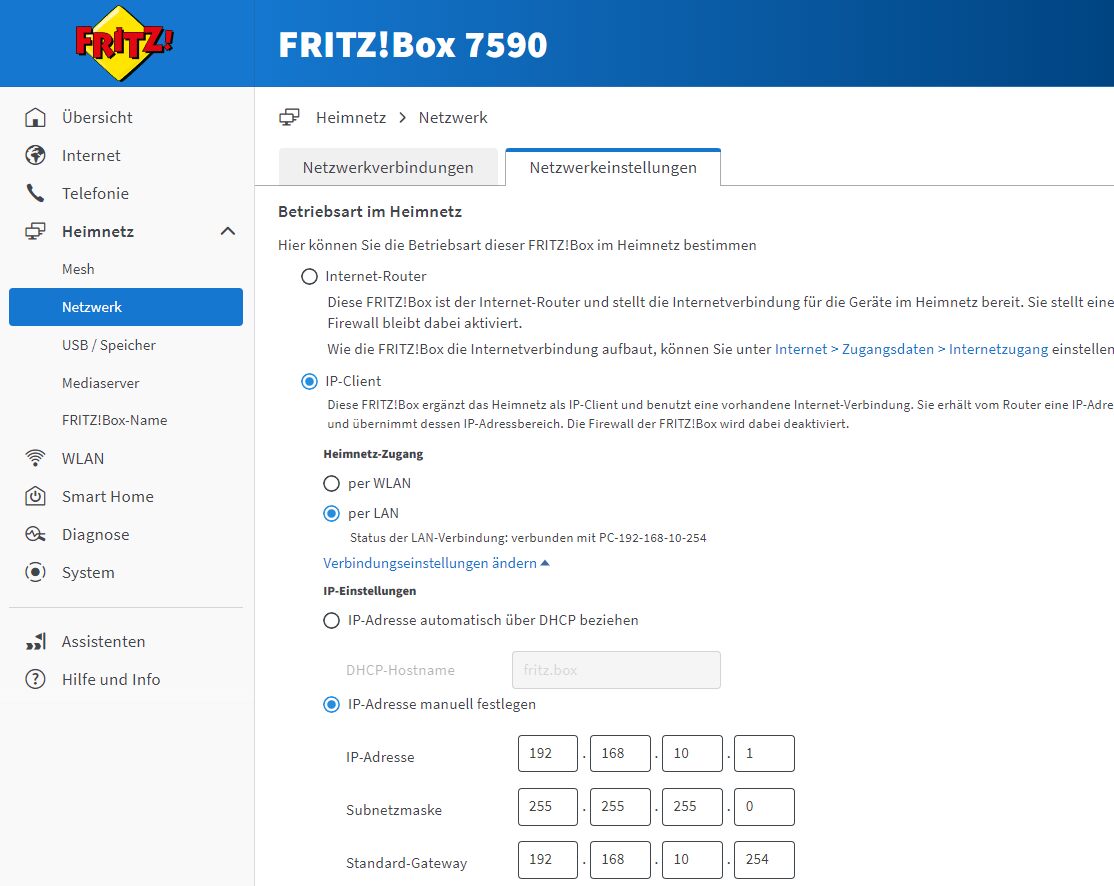 fritte nix dhcp