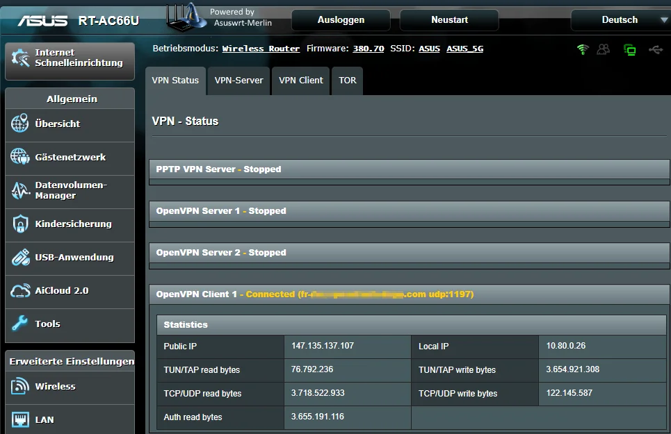 asus_rt-ac66u_vpn status