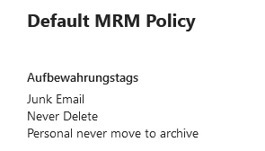 mrm policy