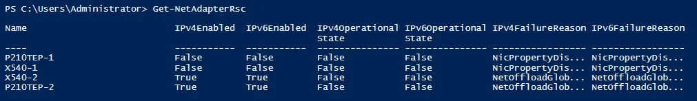 nics with rsc support