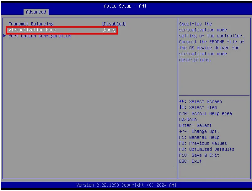 e810-xxv-2 sr-iov default settings