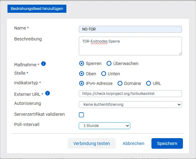 sophos xgs - bedrohungsfeeds von drittanbietern - ab v21 - geiles neue feature 002