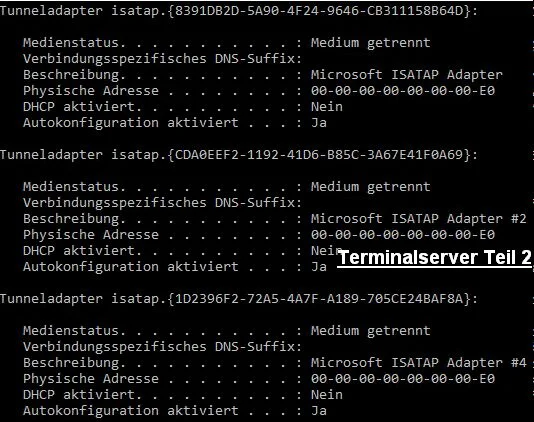 ts - ipconfig all - teil 2