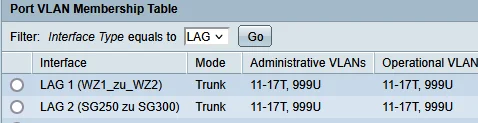 trunk-port 2. switch