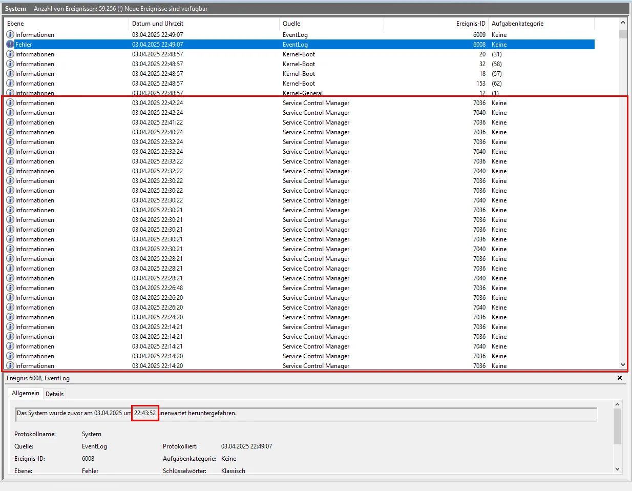 stabilitätsprobleme bei windows server 2019 bis 2025 mit cus ab etwa 24-12 02