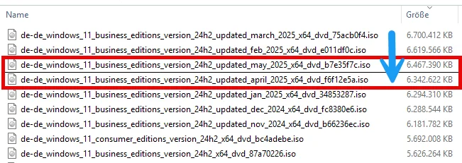 windows server 2025 - installations-isos seit dem april update um 1gb kleiner - 02