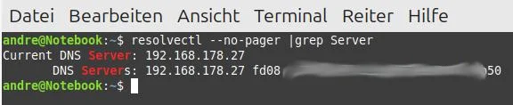 abfrage dns server